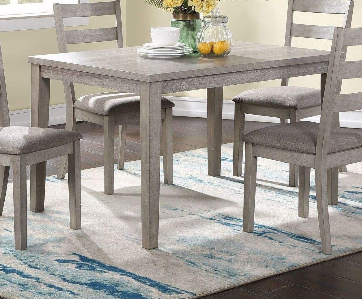 5-Piece Dining Set with Marble-Style Table