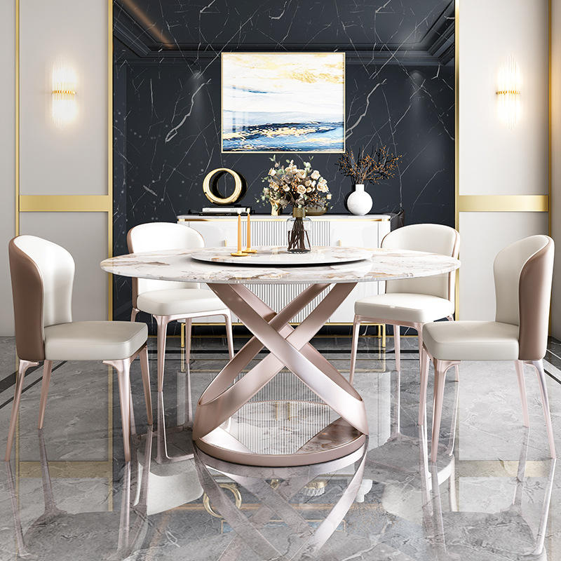 Round Marble Dining Set