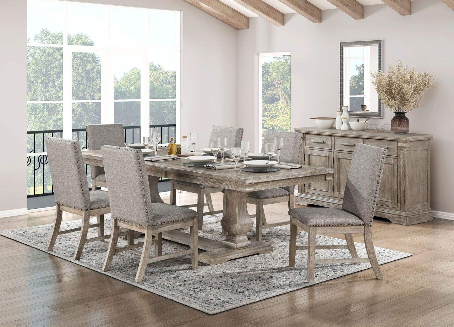 7-Piece Wood Dining Set