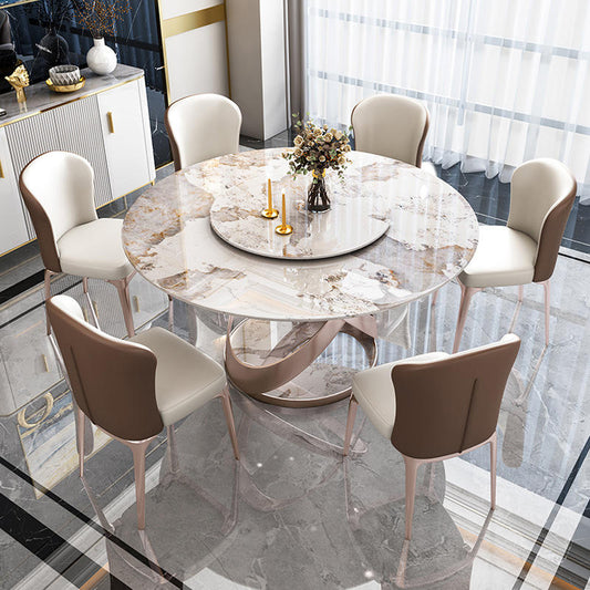 Round Marble Dining Set