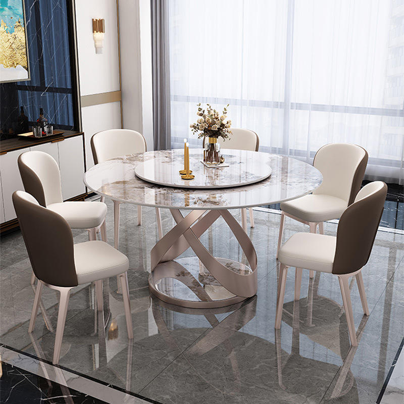 Round Marble Dining Set